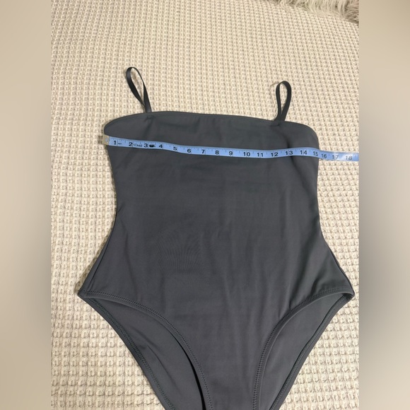NWT SKIMS Shaping Swim Cami One Piece Gunmetal Womens L - Picture 5 of 12
